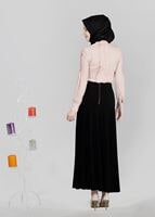 Tesettür giyim SİYAH T 6687 Virona Tesettür Etek-Alv Fashion