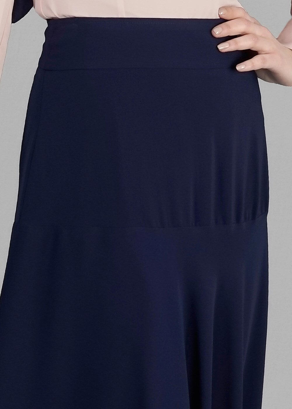 Tesettür giyim LACİVERT T 6687 Virona Tesettür Etek-Alv Fashion