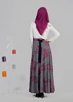 Vêtements hijab FUCHSIA T 6700 Moss Crep Tesettür Etek-Alv Fashion