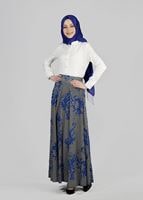 Vêtements hijab BLEU MARINE T 6700 Moss Crep Tesettür Etek-Alv Fashion