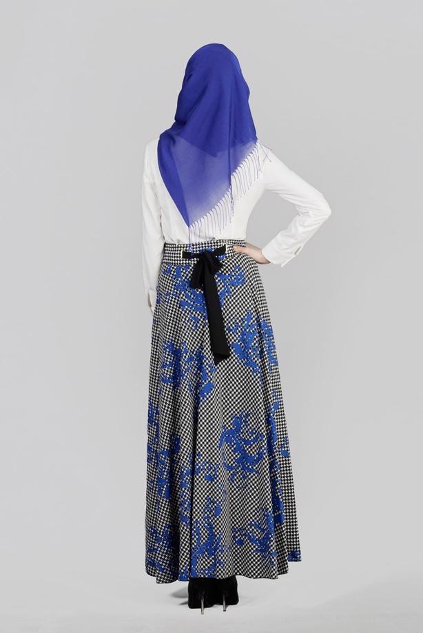 Vêtements hijab  T 6700 Moss Crep Tesettür Etek-Alv Fashion - TRENDTESETTÜR