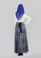 Vêtements hijab BLEU MARINE T 6700 Moss Crep Tesettür Etek-Alv Fashion