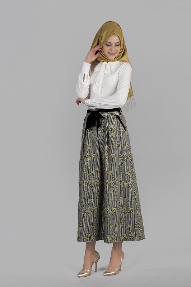 Vêtements hijab  T 6711 Jakar Tesettür Etek-Alv Fashion - TRENDTESETTÜR