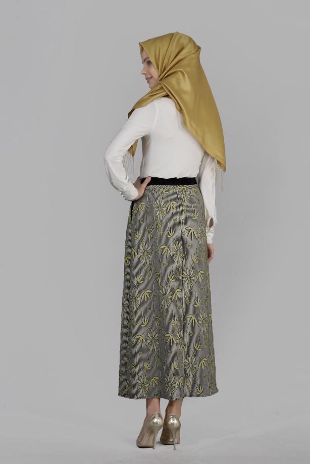 Vêtements hijab  T 6711 Jakar Tesettür Etek-Alv Fashion - TRENDTESETTÜR