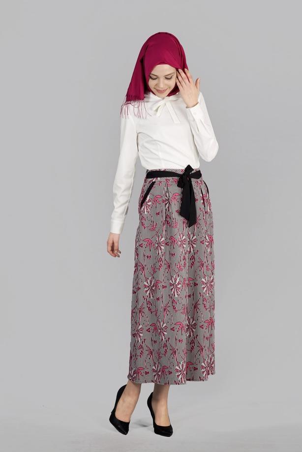 Vêtements hijab  T 6711 Jakar Tesettür Etek-Alv Fashion - TRENDTESETTÜR