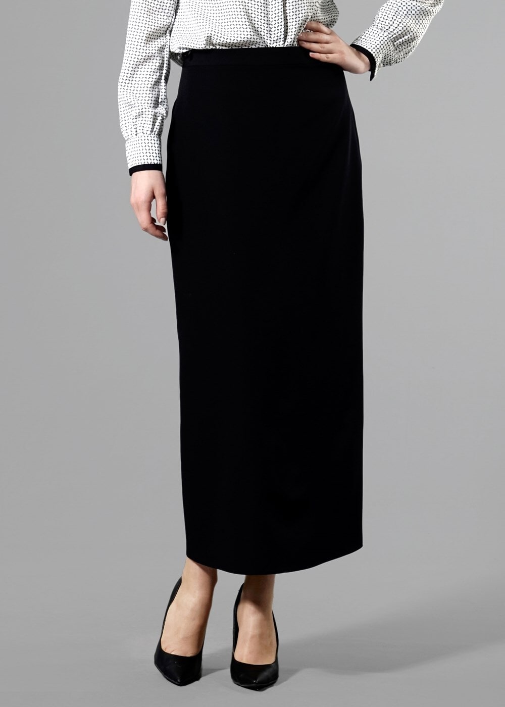 Hijab clothing BLACK T 6914 Selin Etek-Garzen