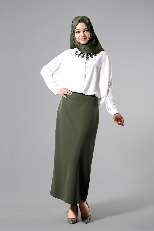Vêtements hijab  T 6914 Selin Etek-Garzen - TRENDTESETTÜR