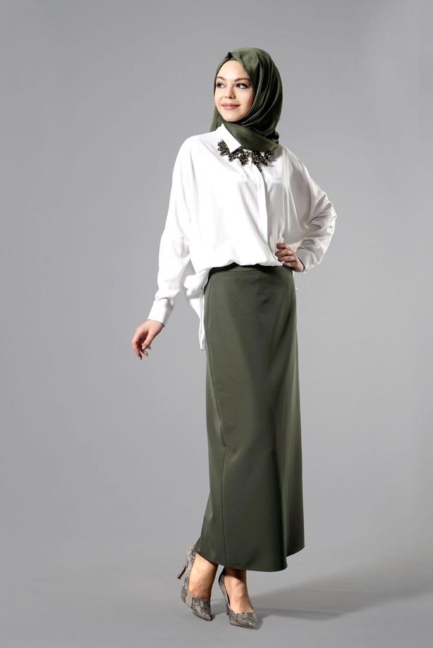 Vêtements hijab  T 6914 Selin Etek-Garzen - TRENDTESETTÜR