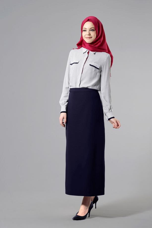 Vêtements hijab  T 6914 Selin Etek-Garzen - TRENDTESETTÜR