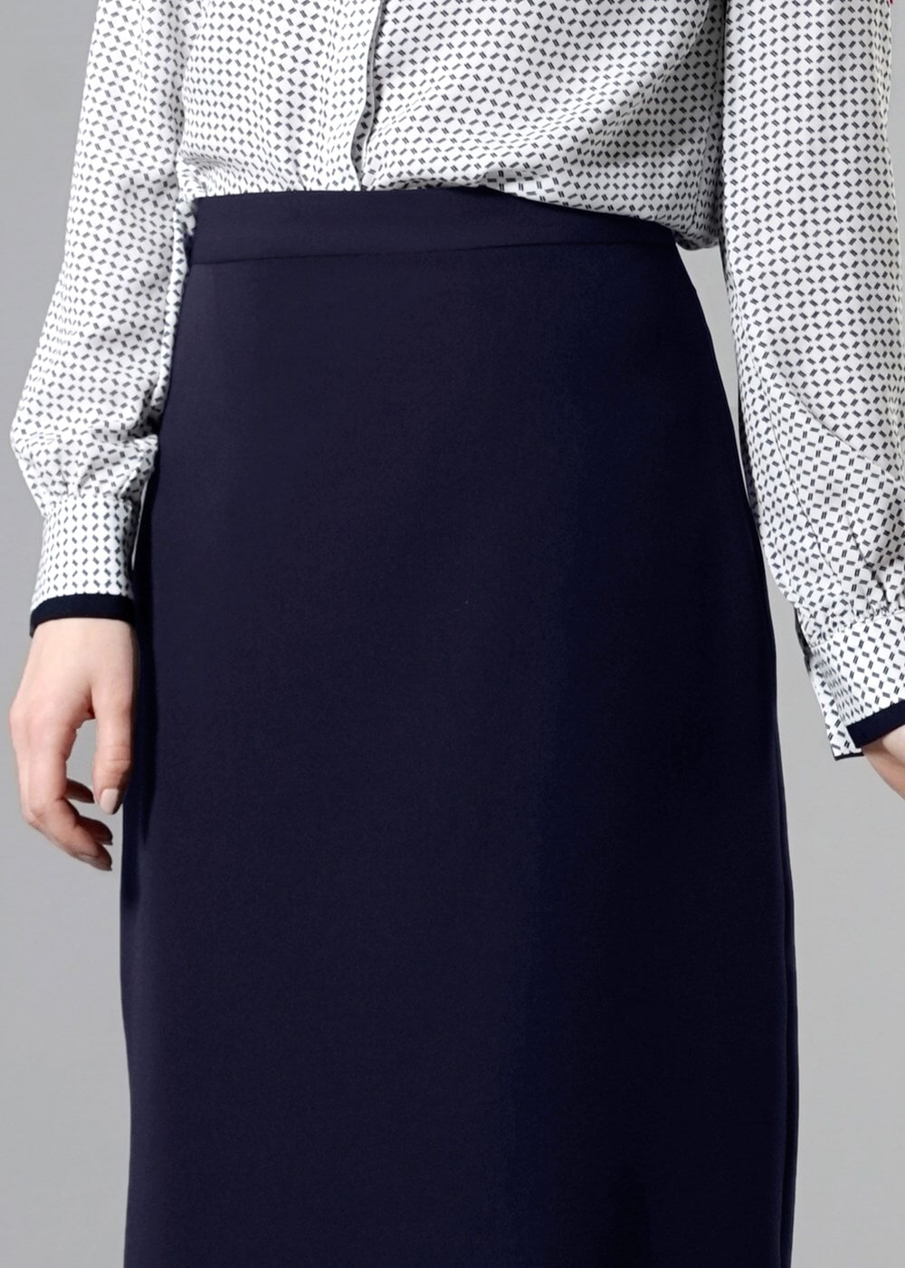 Hijab clothing NAVY BLUE T 6914 Selin Etek-Garzen