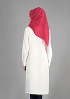 Tesettür giyim LACİVERT T 516 Famelin Çiçek Baskılı Yelek