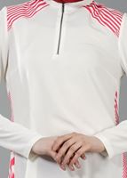 Tesettür giyim EKRU T 5416 Famelin Fermuar Detaylı Önü Kısa Tunik