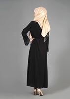 Tesettür giyim SİYAH T 8132 Gino Tesettür Ferace-Alv Fashion