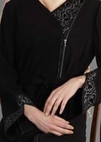 Tesettür giyim SİYAH T 8132 Gino Tesettür Ferace-Alv Fashion