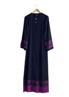 Tesettür giyim LACİVERT T 8139 Gino Tesettür Ferace-Alv Fashion