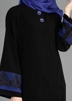 Tesettür giyim SİYAH T 8139 Gino Tesettür Ferace-Alv Fashion