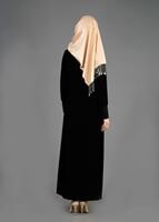 Tesettür giyim SİYAH T 8124 Gino Tesettür Ferace-Alv Fashion