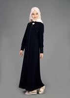 Tesettür giyim LACİVERT T 8124 Gino Tesettür Ferace-Alv Fashion