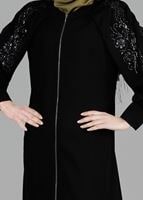 Tesettür giyim SİYAH T 8149 Sude Tesettürlü Pantolon Ferace-Alv Fashion