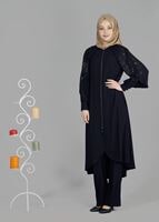 Tesettür giyim LACİVERT T 8149 Sude Tesettürlü Pantolon Ferace-Alv Fashion