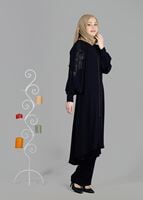 Tesettür giyim LACİVERT T 8149 Sude Tesettürlü Pantolon Ferace-Alv Fashion