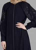 Tesettür giyim LACİVERT T 8149 Sude Tesettürlü Pantolon Ferace-Alv Fashion