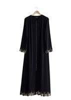 Tesettür giyim SİYAH T 8151 Gino Tesettür Ferace-Alv Fashion