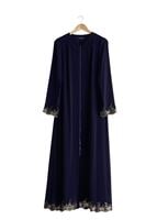 Tesettür giyim LACİVERT T 8151 Gino Tesettür Ferace-Alv Fashion