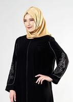 Tesettür giyim SİYAH T 8155 Gino Tesettür Ferace-Alv Fashion