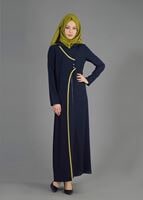 Tesettür giyim LACİVERT T 8166 Uvertur Tesettür Ferace-Alv Fashion