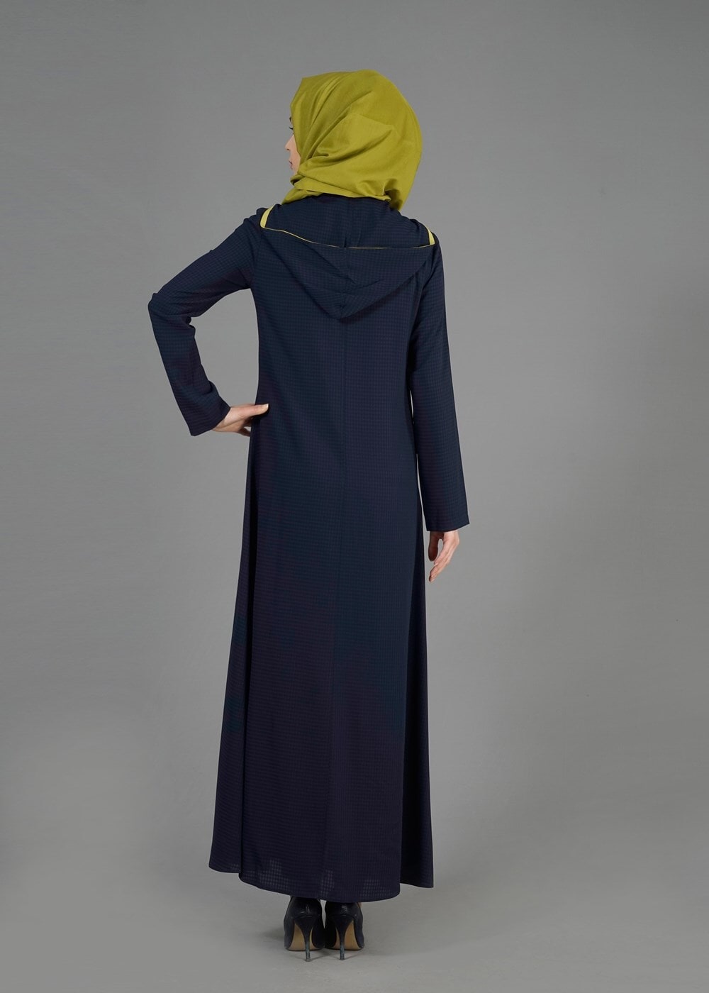 Tesettür giyim LACİVERT T 8166 Uvertur Tesettür Ferace-Alv Fashion