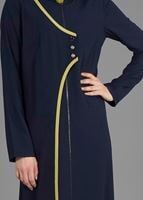 Tesettür giyim LACİVERT T 8166 Uvertur Tesettür Ferace-Alv Fashion