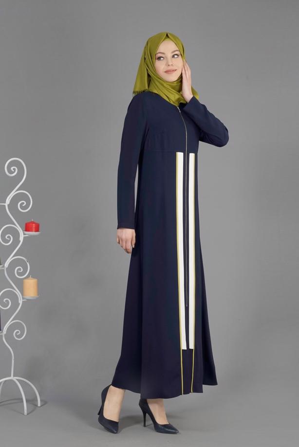 Hijab clothing  T 8170 Farah Tesettür Ferace-Alv Fashion - TRENDTESETTÜR