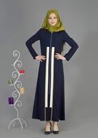 Tesettür giyim LACİVERT T 8170 Farah Tesettür Ferace-Alv Fashion