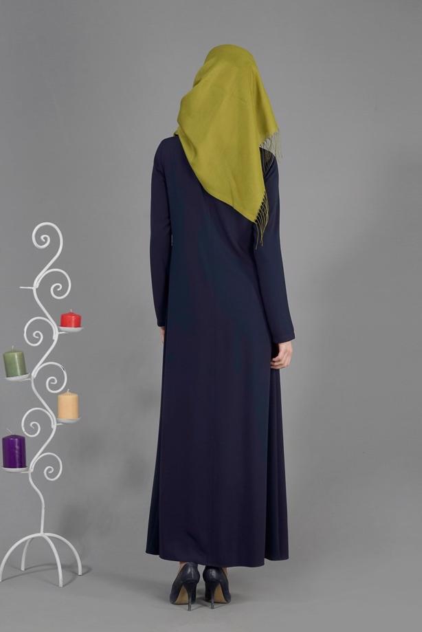 Hijab clothing  T 8170 Farah Tesettür Ferace-Alv Fashion - TRENDTESETTÜR