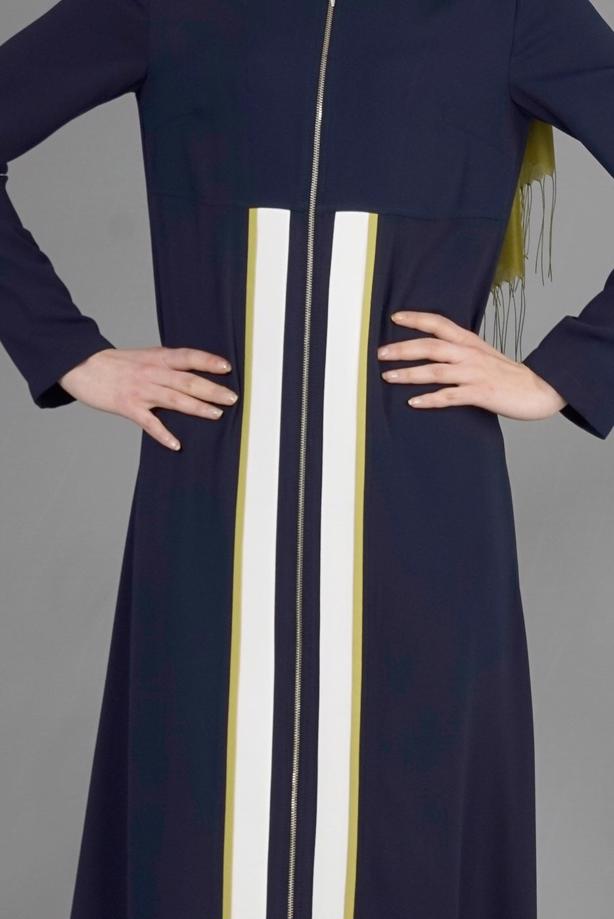 Hijab clothing  T 8170 Farah Tesettür Ferace-Alv Fashion - TRENDTESETTÜR