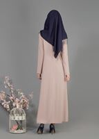 Tesettür giyim PUDRA T 8170 Farah Tesettür Ferace-Alv Fashion