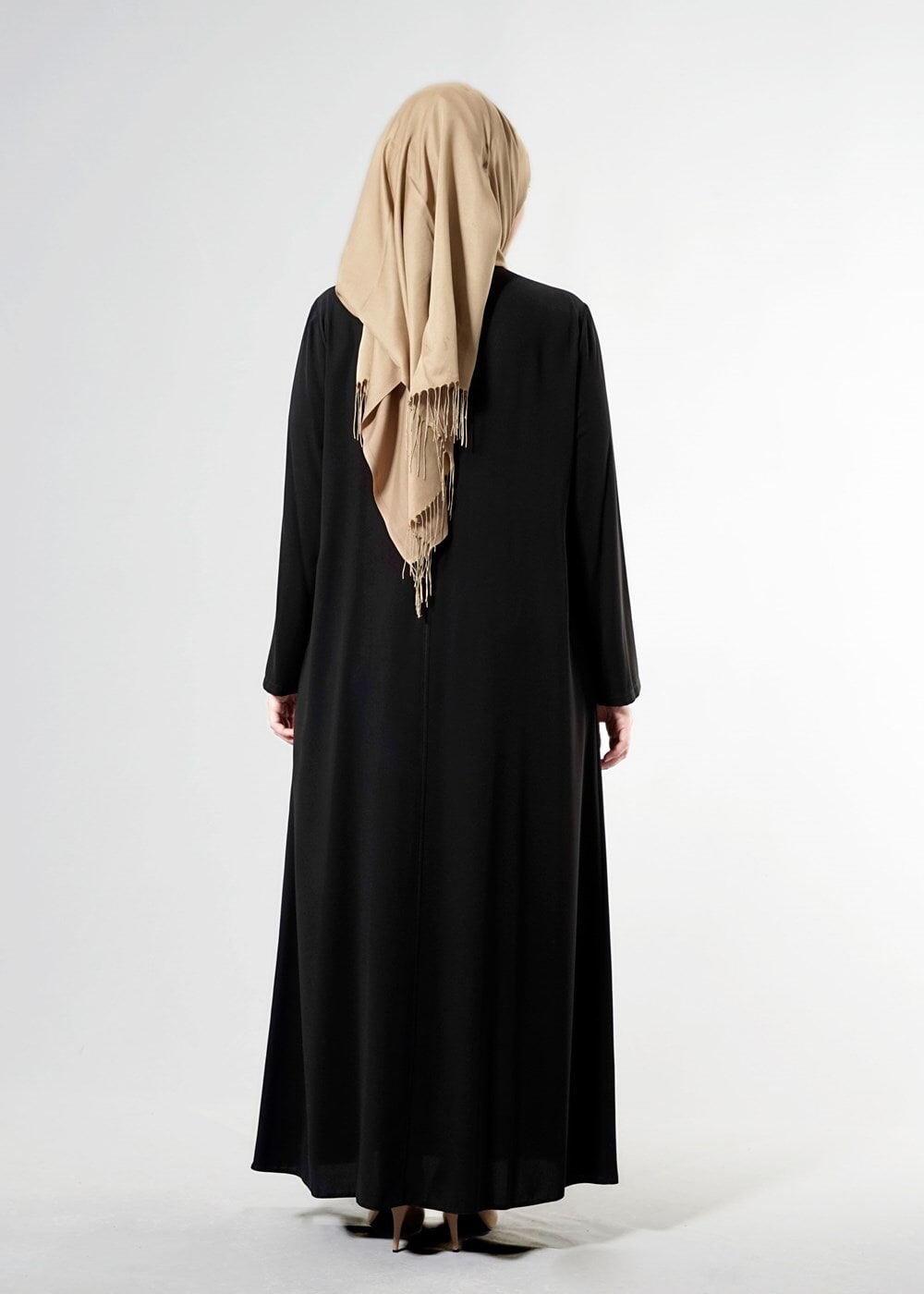 Vêtements hijab NOIR T 8175 Gino Tesettür Ferace-Alv Fashion
