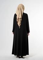 Tesettür giyim SİYAH T 8175 Gino Tesettür Ferace-Alv Fashion