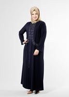 Tesettür giyim LACİVERT T 8175 Gino Tesettür Ferace-Alv Fashion