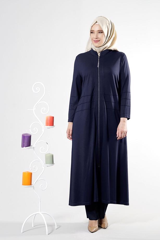 Tesettür giyim LACİVERT T 8180 Venezia Tesettür Ferace-Alv Fashion - TRENDTESETTÜR