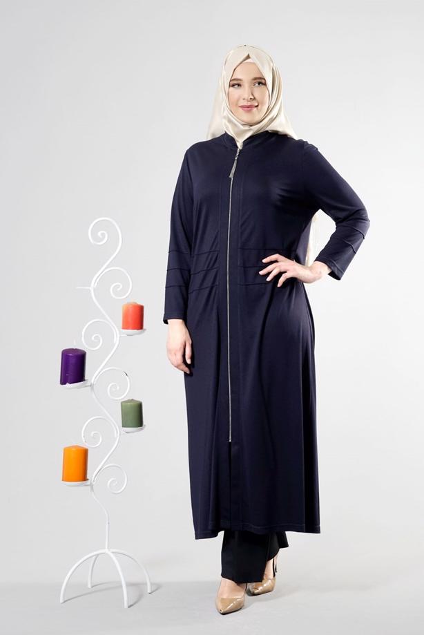 Tesettür giyim LACİVERT T 8180 Venezia Tesettür Ferace-Alv Fashion - TRENDTESETTÜR