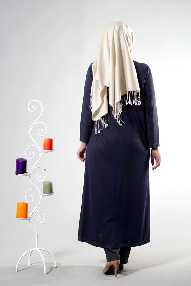 Tesettür giyim LACİVERT T 8180 Venezia Tesettür Ferace-Alv Fashion - TRENDTESETTÜR