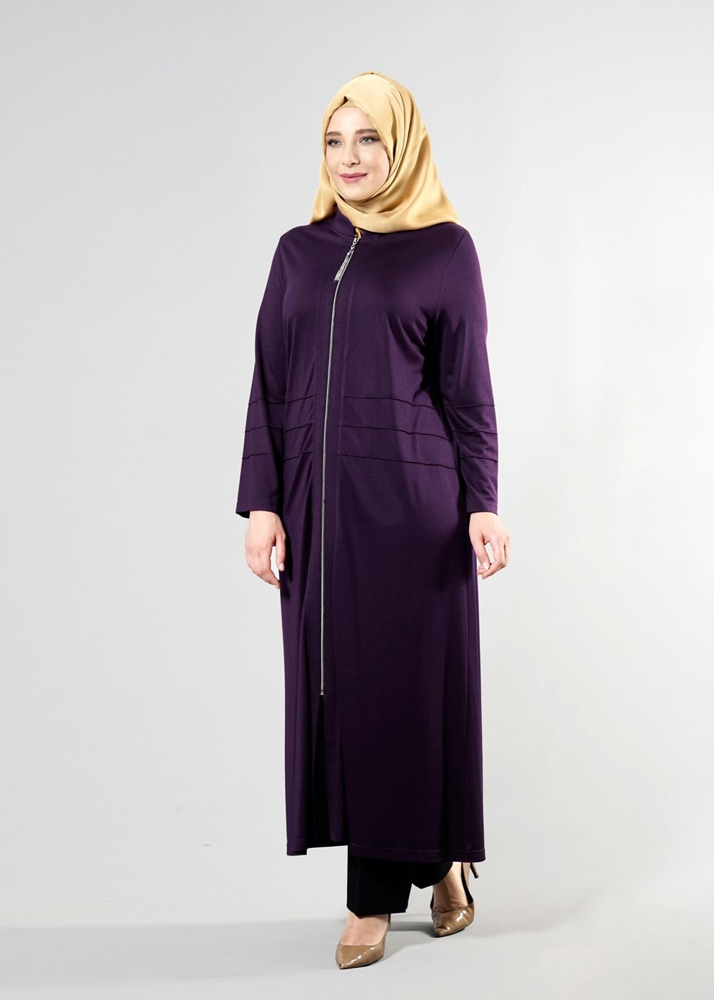 Tesettür giyim MÜRDÜM T 8180 Venezia Tesettür Ferace-Alv Fashion