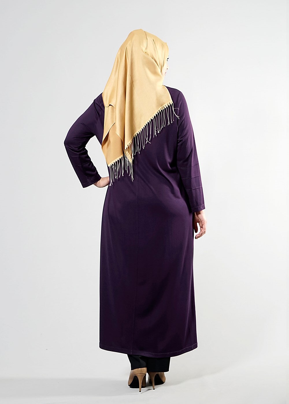 Tesettür giyim MÜRDÜM T 8180 Venezia Tesettür Ferace-Alv Fashion