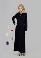 Tesettür giyim SİYAH T 8181 Venezia Tesettür Ferace-Alv Fashion