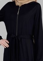 Tesettür giyim SİYAH T 8181 Venezia Tesettür Ferace-Alv Fashion