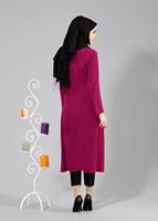 Vêtements hijab FUCHSIA T 2207 Tuay Kuyruklu Kolyeli Tunik