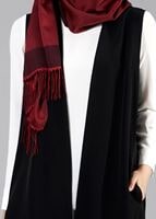 Tesettür giyim SİYAH T 7109 Tuay Piliseli Cepli Yelek