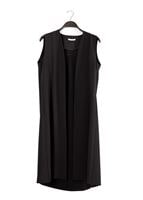 Tesettür giyim SİYAH T 7109 Tuay Piliseli Cepli Yelek